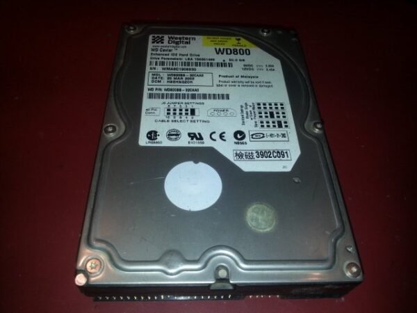 Disque dur 3,5" IDE 80 Go Western Digital