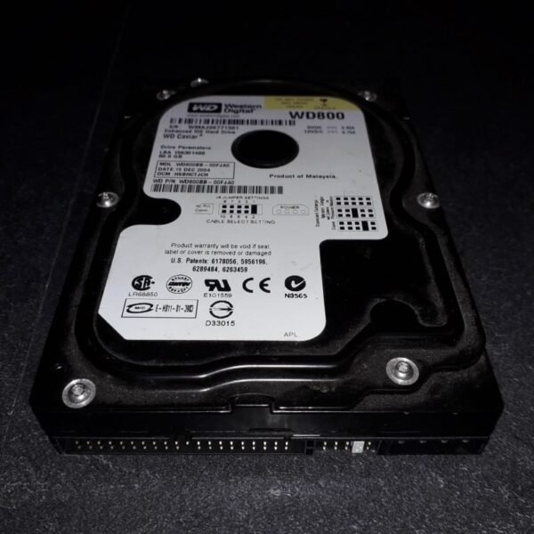 Western Digital WD800BB-00FJA0 80GB Ata 7200RPM