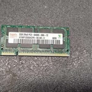 Mémoire Hynix 2GB 2Rx8 PC2-6400S-666-12 HYMP125S64CP8-S6 AB pour PC portable