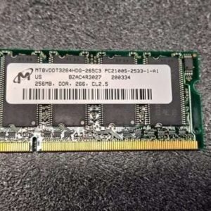 Mémoire mt8vddt3264hdg-265c3 pc2100s-2533-1