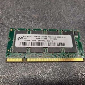 Mémoire DDR Micron MT 8 VDDT 1664HDG-265B3 PC-2100 128 Mo SO-DIMM 266 MHz