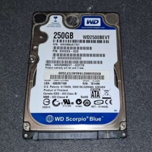 Disque dur interne Western Digital Scorpio Blue 250Go Modèle WD2500BEVT