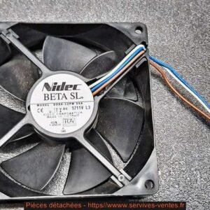 Ventilateur NIDEC D09A-12PM 05A 90x90 3 pins 12V 0.10A