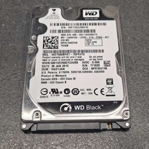 Disque dur Western Digital Black WD7500BPKT 2.5" 750 Go 7200 tr/min