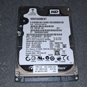 Disque dur Black WD2500BEKT-75PVMT1 250Go 5400 2.5" SATA