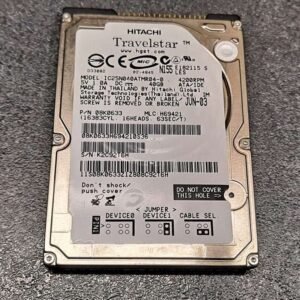 Disque dur Hitachi 2.5" IDE IC25N080ATMR04-0 - PCB 320 08K1797 01 - MLC H69555 - 80Go