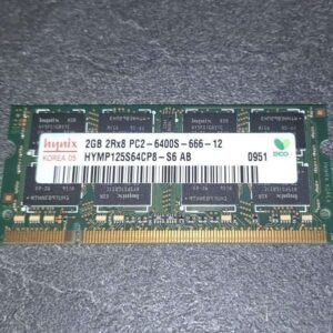Mémoire Hynix 2GB 2Rx8 PC2-6400-66-12 pour ordinateur portable