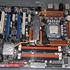Carte mère Asus P5E3 Deluxe socket 775 + Processeur Intel core 2 Quad 2.66 Ghz + façade arrière