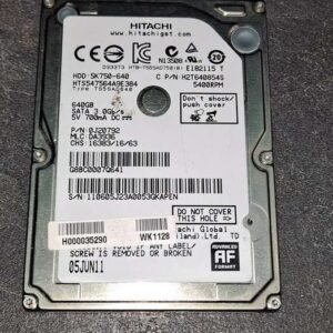 Disque dur Sata 2,5 HITACHI 5K750-640 / 640GB