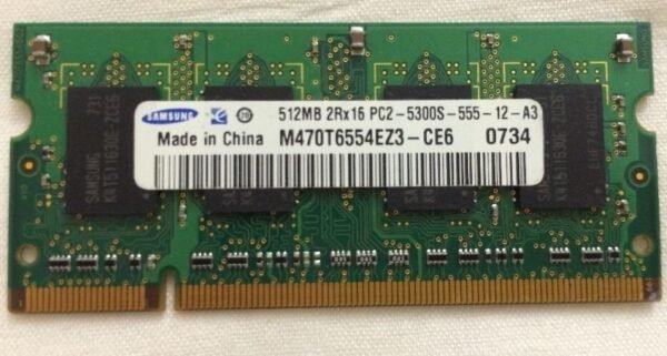 Samsung 512MB 2Rx16 PC2-5300S-555