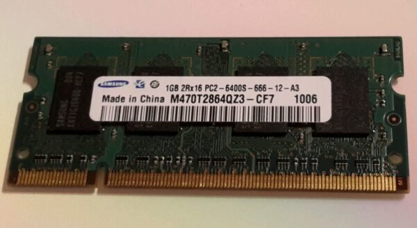 Samsung DDR2 1GB 2Rx16 PC2-6400S-666-12-A3